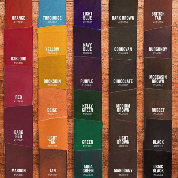 Bảng màu Fiebings Leather Dye