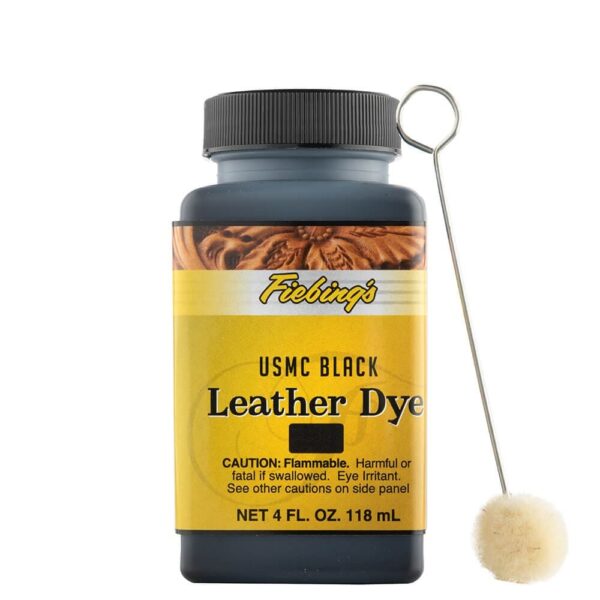 Thuốc Nhuộm Da Fiebing's Leather Dye 118ml (4Oz) USMC BLACK