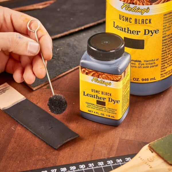 Thuốc Nhuộm Da Fiebing's Leather Dye 118ml (4Oz) USMC Black